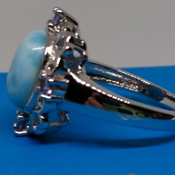 Larimar & tanzanite ring! - Picture 3 of 5